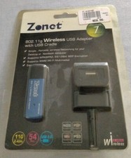 Zonet ZEW2508A Wireless USB Adapter With USB Cradle picture