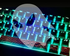 Ghost  A1 Pro Pewdiepie Edition Mechanical Wireless Keyboard Never Used Complete picture