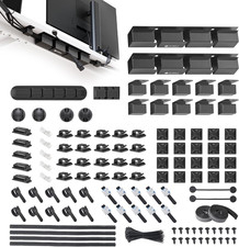 EUREKA ERGONOMIC Metal 316 PCS Cable Management Organizer Kit Cable Raceways, 6 picture