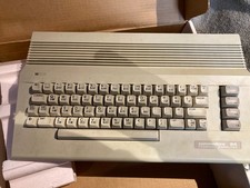 Commodore 64C Personal Computer W Box and Gaming Instructions Copies Parts As Is picture