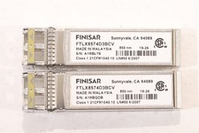 Lot of 2 Finisar 10GbE SFP+ 850nm Optical Transceiver P/N: FTLX8574D3BCV Tested picture