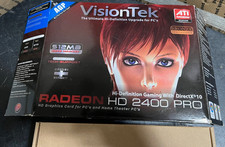 VisionTek Radeon HD 2400 Pro 256MB DDR2 AGP Graphics Card Video GPU Low Profile picture