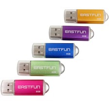 5Pcs 8GB USB Flash Drive USB 2.0 Flash Memory Stick Thumb Stick Pen(Five Mixe... picture