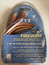 New Dynex 4-Pin to 4-Pin Firewire TE-FW1394 4-4 400 MBits Transmission Rate, 6' picture