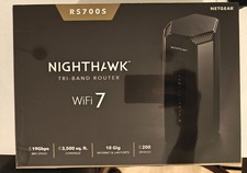 NETGEAR Nighthawk WiFi 7 Router RS700S 19Gbps Tri Band Up to 3500 Sq Ft Black picture