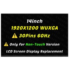 New 14in 30Pins LCD Screen for Lenovo ThinkPad P14s Gen 4 21K5 21K6 CSOT CSO1404 picture