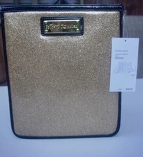 Betsey Johnson E-Reader Ipad Tablet Case Metallics Gold Sleeve BM92605 picture