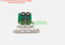 SAS Adapter Card 2-Port SFF-8087 36Pin Internal to SFF-8088 26Pin External Mini picture