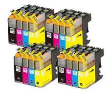 16 PK Quality Ink Set w/ Chip fits Brother LC101 LC103 MFC J650DW J875DW J870DW picture