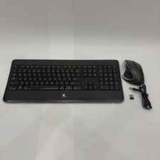 Logitech K800 Illuminated Wireless Keyboard Performance MX Darkfield Mouse Combo picture
