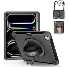 Junfire Protective Case for iPad Pro 13” (M4) 2024, Shockproof Rugged Black New picture