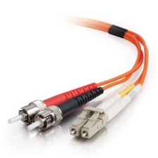 20 PACK LOT 3m LC-ST Duplex 50/125 OM2 Multimode Fiber Patch Cable Orange 10FT picture