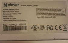 Clover thermal printer picture