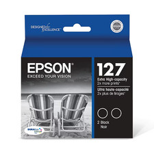 Epson T127s Black Extra High Yield Ink Cartridge, 2/Pack (T127120-D2) - new picture