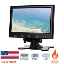 Portable Monitor 7 inch LCD Display Screen with AV VGA HDMI Input for PC DSLR picture