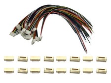 20Pairs Micro JST GH 6Pin 1.25mm Male Female Connector, GH1.25 Terminal Conne... picture