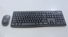 Logitech MK270 K270 Keyboard & M185 Mouse NO USB Receiver Untested Used picture