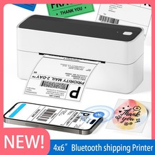 Phomemo PM-241BT Shipping Labels Printer 4 x 6 Label Printer Thermal Printer US picture