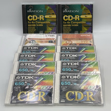 Blank CD DVD Lot 12 Discs New Sealed CD-R DVD-R DVD+R Mixed Media picture