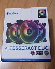 Anidees AI-tesseract-duo RGB Computer Cooling Fans W/control LED ARGB 120mm X3 picture