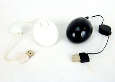 Mini USB Mouse, Retractable Cord, Programmable Button, Black or White, #US1004 picture