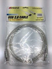 Printer Cable USB 2.0 Pro Series Cable 6' foot ~inland brand #09709  picture
