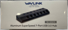 WAVLINK UH3076 SuperSpeed USB3.0 7 Port HUB with Individual Power Switches - NEW picture