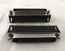 2x D-SUB DB62 62 Pin Male 3 Rows PCB Right Angle Solder Cable Adapter Connector picture