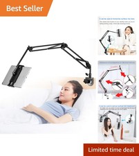 Versatile Adjustable Tablet Stand for Bed or Desk - Compatible 4.5-12.9