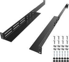 1U Universal Rack Mount Rails 4-Post Server Rack Shelf Rail picture