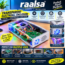 Computer Case Kit for Raspberry Pi 5 with Cooling Fan, M.2 NVMe SSD Slot 1231 MB picture