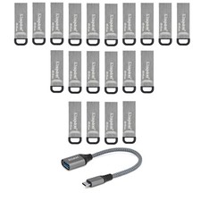 Kingston 64GB DataTraveler Kyson Flash Drive 20-pack USB USB-C Adapter FAST picture