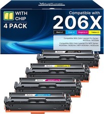 206X Toner Cartridge 4 Pack High Yield Toner - for HP Color Laserjet 206X 206A picture