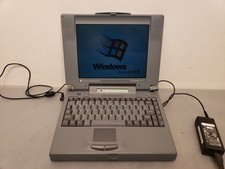 Vintage TI Texas Instruments Extensa 565CD Laptop Win95 *Parts Repair Bad Hinges picture