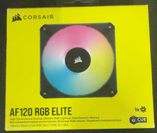 Corsair AF120 RGB ELITE 120mm PWM iCUE 8-LED Case Fan Black CO-9050153-WW picture
