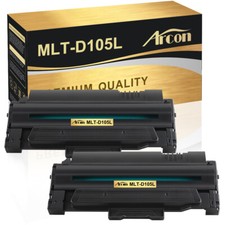 2 PK MLT-D105L Toner Cartridge For Samsung MLTD105L ML 1910 1915 2525 2525W 2580 picture