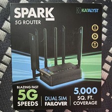 Katalyst Spark 5G Router Dual SIM Failover Built-In Battery 2400Mbps Wi-Fi Black picture