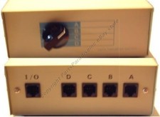 RJ45 Network/Ethernet ABCD 4way/port switch box 8P8C,use w/Cat5e Cat6 $SHdisc {F picture