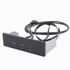 USB Front Panel Hub GEN2x2 USB A TYPE C 3 Ports 5.25 Inch 19 Pin 20Gbps Opt GYYA picture