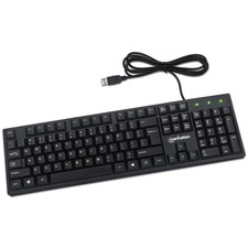 Manhattan Wired Computer Keyboard – Basic Black - with 5 feet,  picture