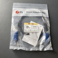 NEW- Fiberstore QSFP-PC02 2m 40G QSFP+ Passive Direct Attach Copper Cable picture