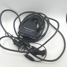Belkin F1DK102P 2-Port KVM Switch VGA PS/2 Built-In Cabling 6 ft Black picture