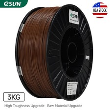 eSUN PLA+ 3D Printer Filament High Speed Big Bundle PLA+ 1.75mm 3KG Spool Brown picture