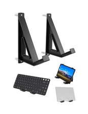 Black Universal Wall Mount Storage Organizer Laptop Tablet Electronics Rack picture