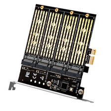 PCI-E X1 to four-disc m.2 B-Key SSD to PCIE NGFF SATA expansion picture