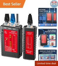 Comprehensive Network Cable & POE Tester with Indicator Lights - Easy to Use picture