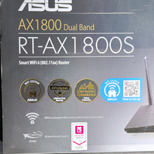 ASUS RT-AX1800S WiFi 6 AX1800 Dual-Band Router AiMesh Parental 4LAN Black picture