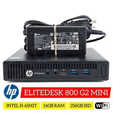 HP EliteDesk 800 G2 Mini i5-6500T 2.50GHz 16GB RAM 256GB SSD Windows 11 WiFi picture