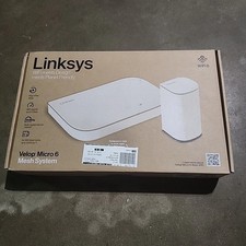 WHITE - LINKSYS VELOP MICRO 6 MESH SYSTEM WIFI ROUTER WIFI SPEED UP TO 3GBPS picture