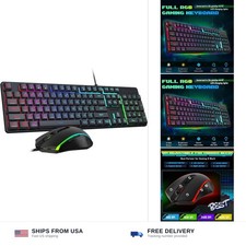 Updated S107 Gaming Keyboard and Mouse, RGB Gaming Keyboard and 10000 picture